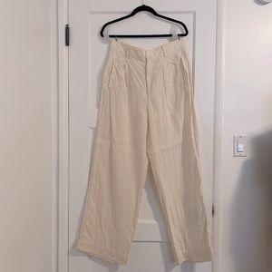 Everlane Linen Way-High Drape Pant in Canvas